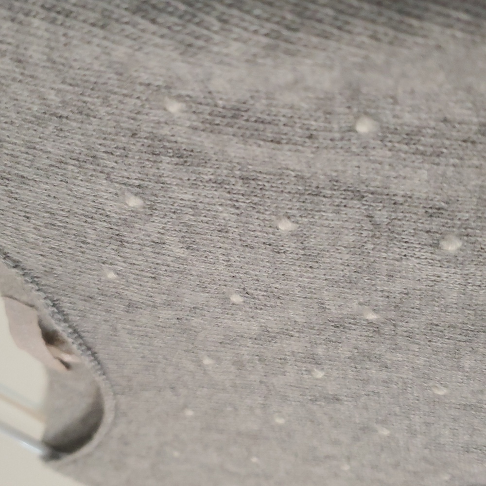 Benedetta B. Merino Wool Cashmere Blend Grey Scoopneck Sweater Size XL Polkadots - Picture 4 of 10